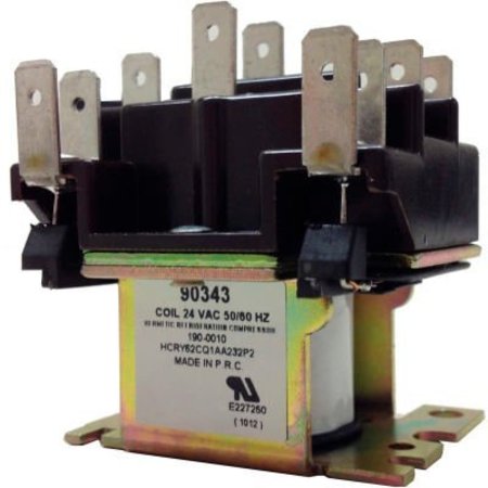 INTERNATIONAL REFRIGERATION PRODUCTS PSG DPDT General Purpose Relay 50/60 Hz Double Pole Coil 24VAC 90343